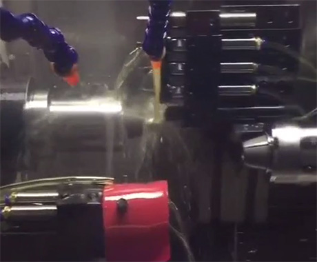 锐锋36双主轴排刀机加工一机当两机用